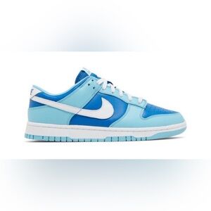 Nike Low-Top Dunks Sneakers in Two-Tone Blue with White Swoosh